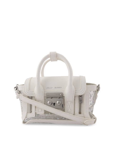 

Jelly Bunny Transparent & Off-White Solid Satchel