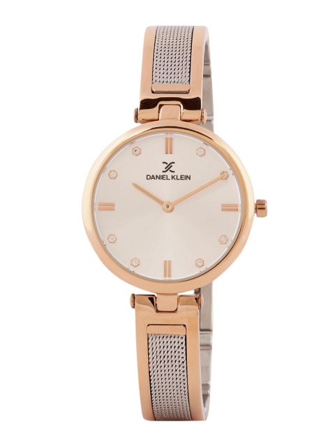 

Daniel Klein Men Silver-Toned & Rose Gold Analogue Watch