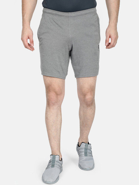 

rock.it Men Grey Solid Sports Shorts