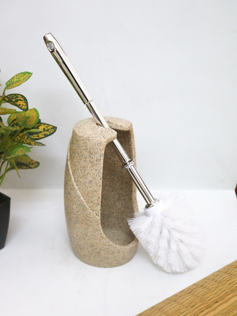 

Shresmo Beige Solid Toilet Brush Holder