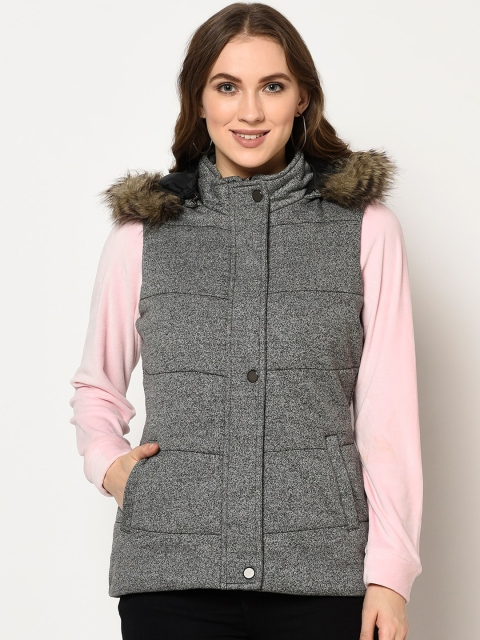 

Trufit Women Black Printed Insulator Parka