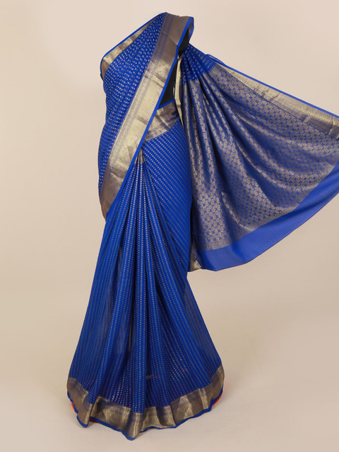 

Pothys Blue Woven Design Saree