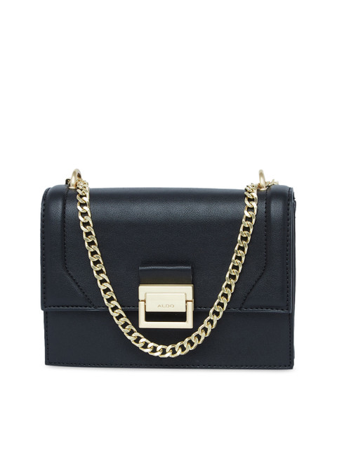 

ALDO Black Solid Sling Bag