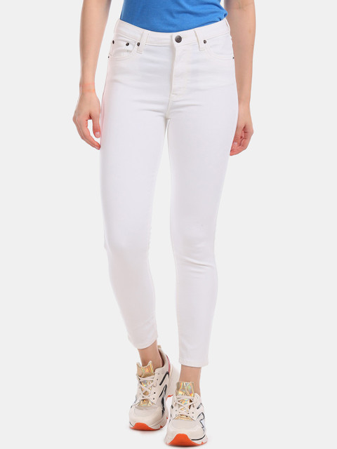 

Aeropostale Women White Slim Fit Jeans
