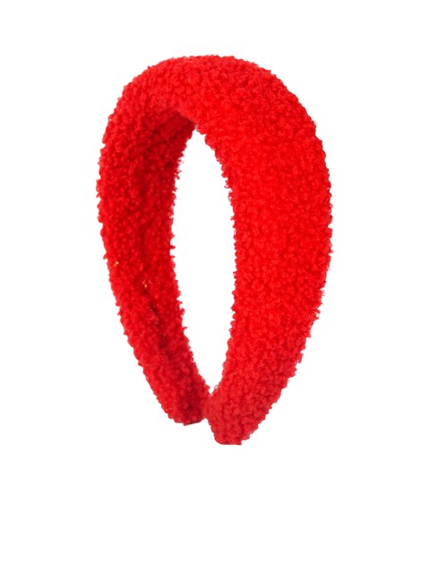 

YoungWildFree Women Red Solid Padded Hairband