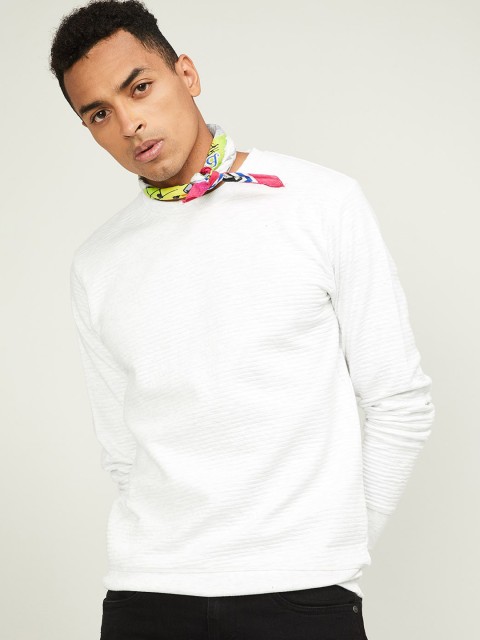 

Fame Forever by Lifestyle Men White Solid Sweatshirt