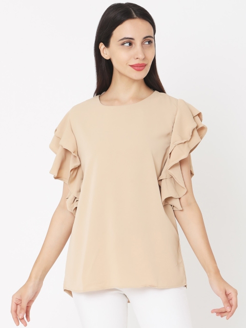 

Deal Jeans Women Beige Solid Top