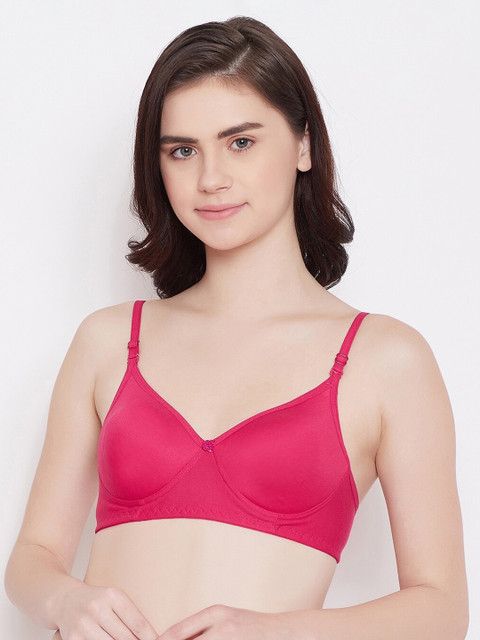 

ALIZA Pink Solid Lightly-Padded Non-Wired T-Shirt Bra PADDAD_MGN_571960