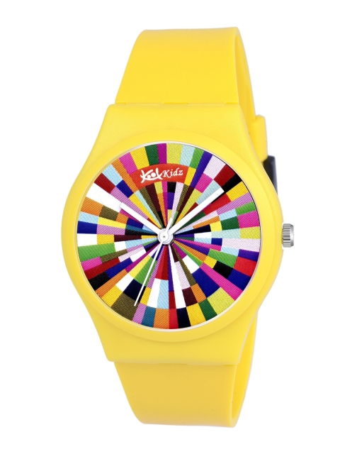 

Kool Kidz Unisex Kids Multicoloured Analogue Watch KOOL KIDZ ANALOGUE WATCH FIBER YELLOW, Multi