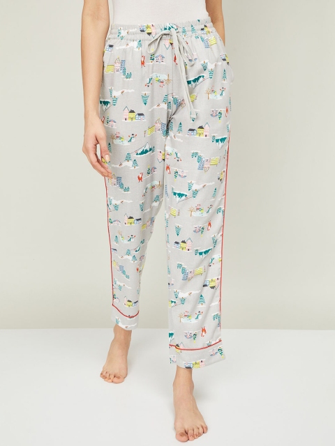 

Ginger by Lifestyle Women Grey Printed Pyjamas