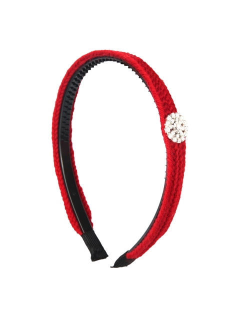 

YoungWildFree Women Red Embellished Hairband