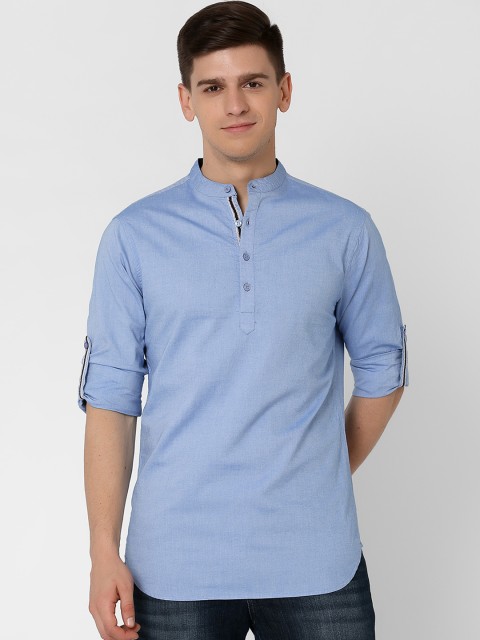 

MARCA Disati Men Blue Slim Fit Solid Casual Shirt