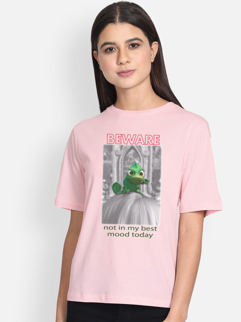 

Free Authority Disney Princess Print Pink Tshirt for Women