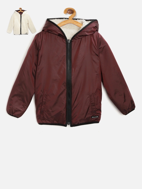 Cherry Crumble Boys White Solid Bomber