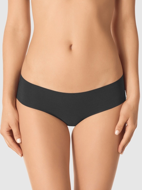 

La Senza Women Black Solid No Show Bikini Briefs 11148902-03YZ