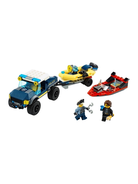 

LEGO Unisex Kids Multicoloured Elite Police Boat Transport, Multi