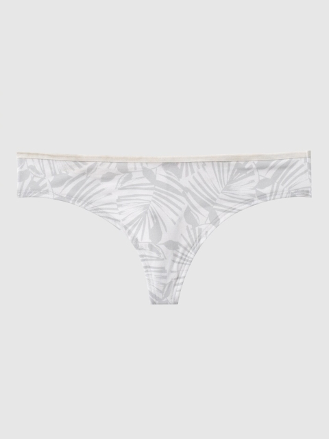 

La Senza Women Grey & White Printed Remix Ultrasoft Thongs-11051629-3XHZ
