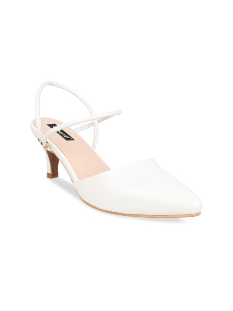 

Sherrif Shoes Women White Solid Pumps