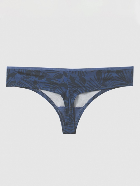 

La Senza Women Navy Blue & Black Printed Remix Ultrasoft Thongs 11051629-3XHX