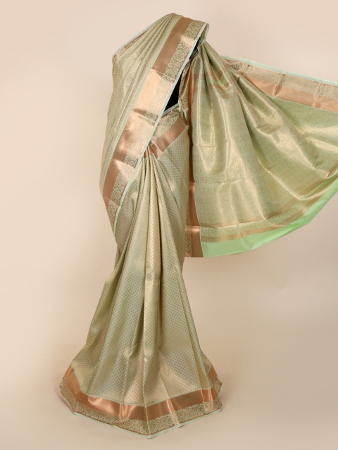 

Pothys Green Pure Silk Woven Design Kanjeevaram Saree