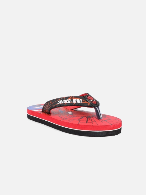 

Kids Ville Boys Red & Black Spiderman Printed Thong Flip-Flops