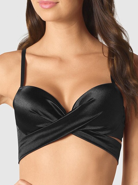 

La Senza Women Black Solid Underwired Lightly Padded Balconette Bra 11149327-03YZ