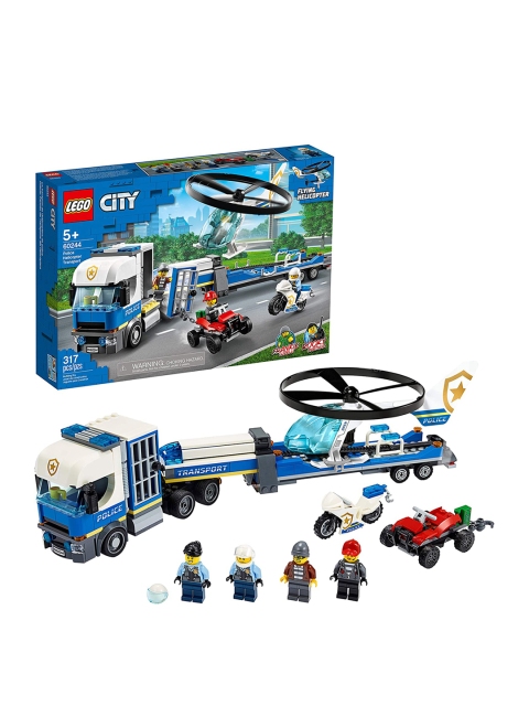 

LEGO Kids Blue & White Police Helicopter Transport