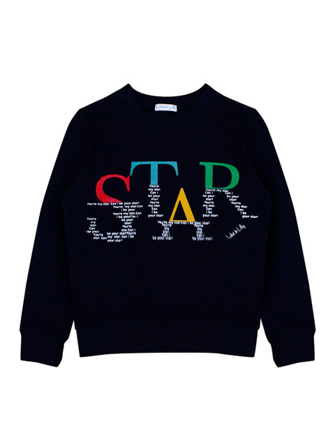 

Luke & Lilly Boys Navy Blue Printed Sweatshirt