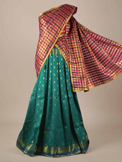 

Pothys Multicoloured Woven Design Saree, Multi