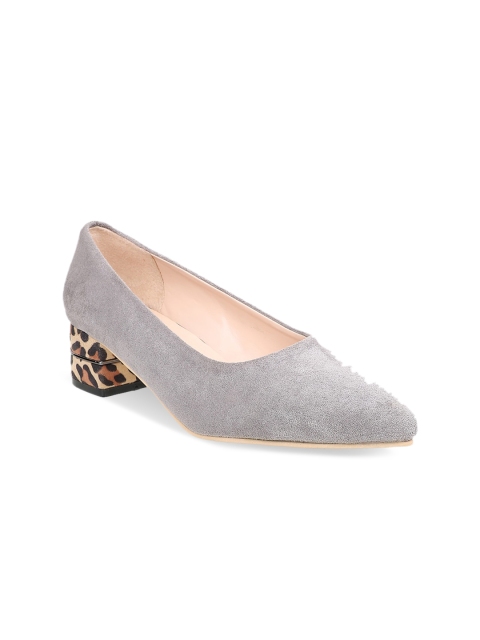 

Sherrif Shoes Women Grey Solid Pumps