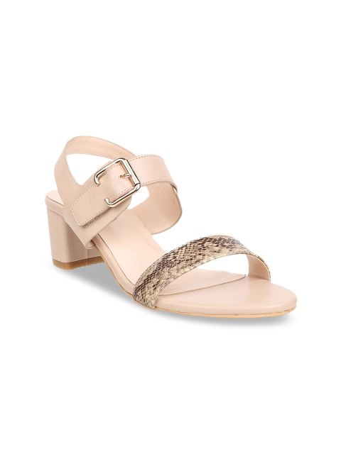 

Sherrif Shoes Women Beige Animal Textured Sandals