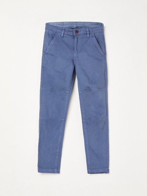 

Bossini Boys Blue Regular Fit Solid Chinos