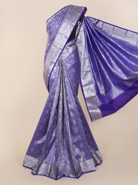 

Pothys Violet Woven Design Kanjeevaram Saree