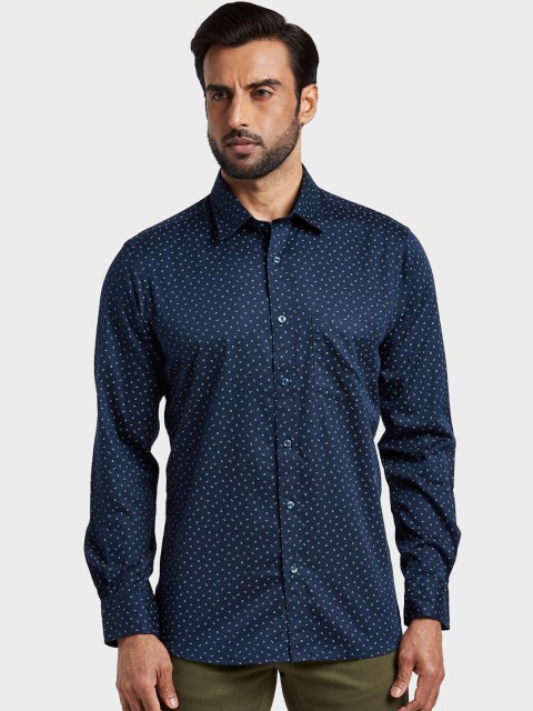 

ColorPlus Men Navy Blue Floral Printed Casual Shirt