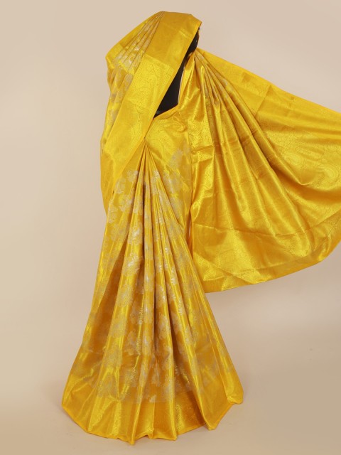 

Pothys Yellow Woven Design Kanjeevaram Saree