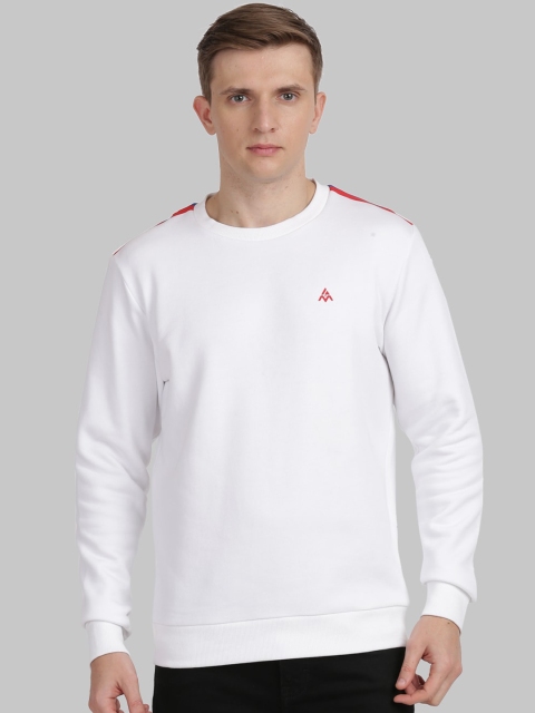 

ANTHEM Men White Solid Sweatshirt