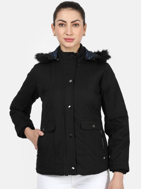 

Monte Carlo Women Black Solid Parka