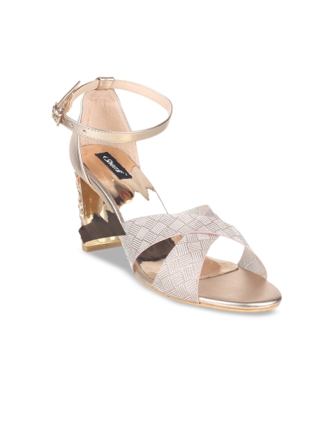 

Sherrif Shoes Women Silver-Toned Embellished Heels