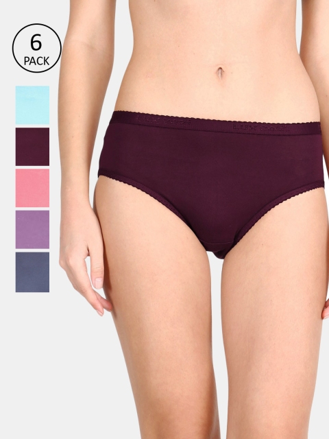 

LUX Cozi for her Women Pack Of 6 Assorted Hipster Briefs COZIHER_PTY_201