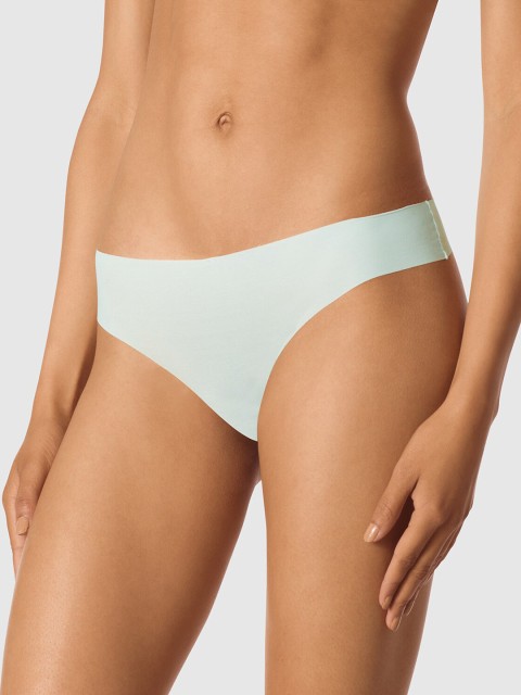 

La Senza Blue Solid No Show Thongs 11152314-30QQ