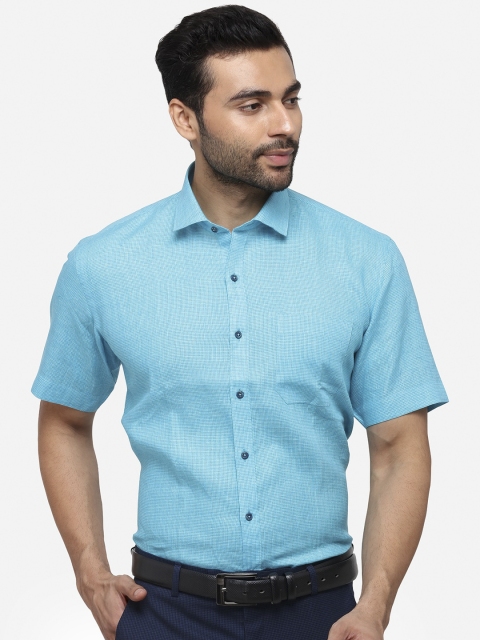 

JADE BLUE Men Blue Regular Fit Solid Casual Shirt