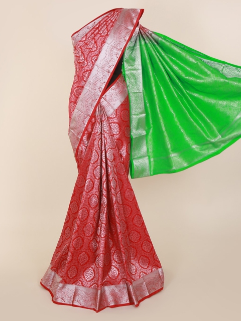 

Pothys Red Pure Silk Woven Design Kanjeevaram Saree