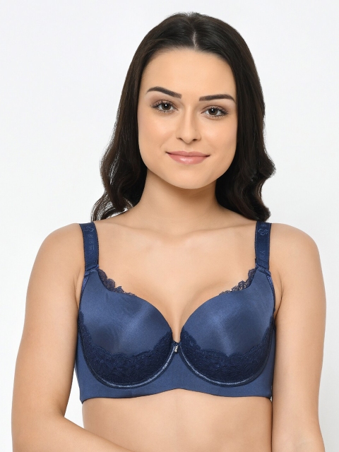 

Cosmo Lady Navy Blue Solid Lightly-Padded Underwired T-Shirt Bra 088609