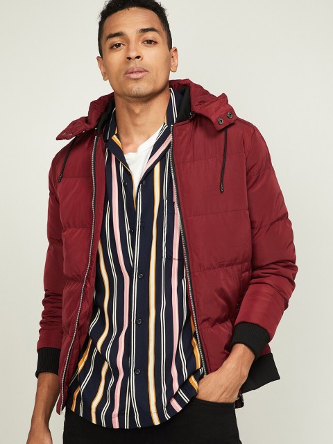 

Bossini Men Red Solid Padded Jacket