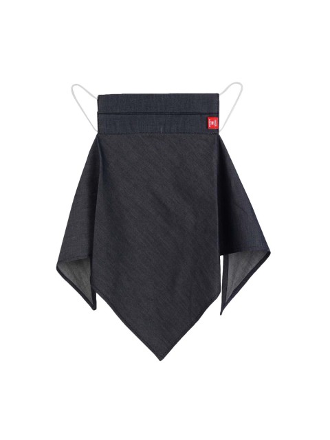 

Swiss Design Women Navy Blue Solid 2-Ply Reusable Anti-Pollution Scarf Style Mask