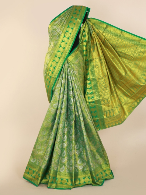 

Pothys Green Woven Design Tissue Saree