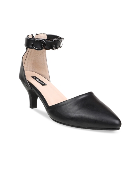 

Sherrif Shoes Women Black Solid Pumps