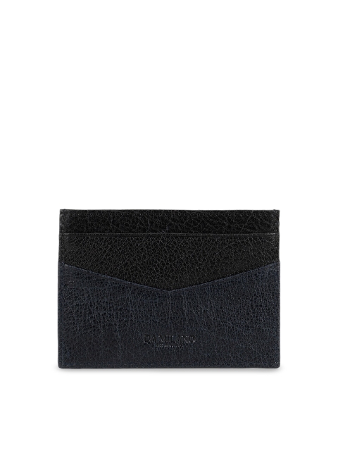 

Da Milano Men Black Solid Leather Card Holder