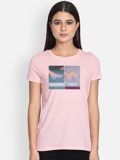 

Free Authority Disney Princess Print Pink Tshirt for Women