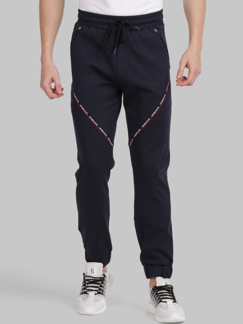 

ANTHEM Men Navy Blue Solid Slim-Fit Joggers